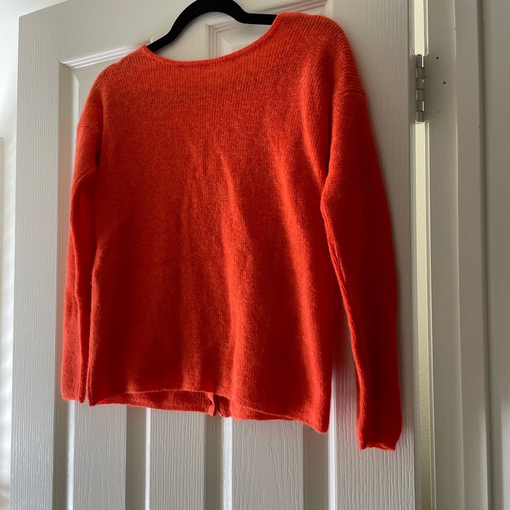 Sézane Barry Cardigan NWT in Tangerine XXS - Picture 7 of 9